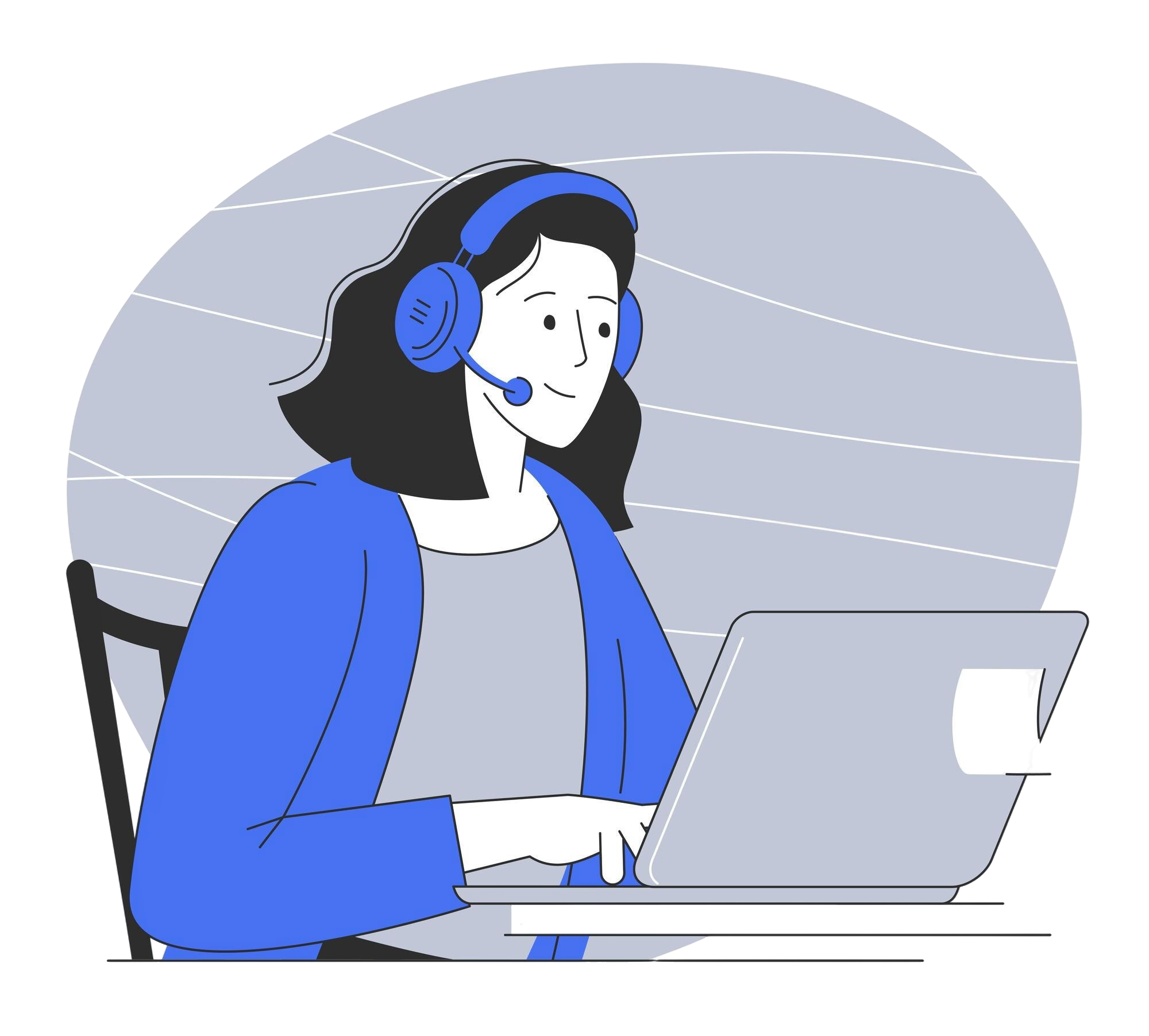 Equipo colaborando con laptop en oficina, trabajo digital y ventas